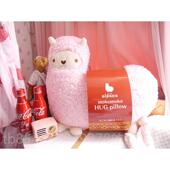 正品 靠垫生日礼物包 香薰羊驼仔毛绒公抱u枕 卡通好眠A羊nt Merry