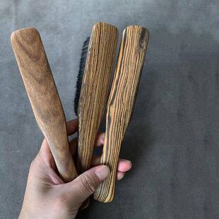 马鬃软硬猪鬃毛文玩刷子大小号金刚核桃橄榄雕件清理包浆上色刷子