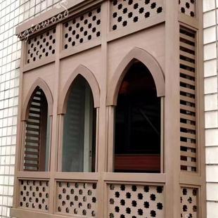 pp木塑复合材料工程室外阳台庭院防腐防水拼接花园庭院门窗