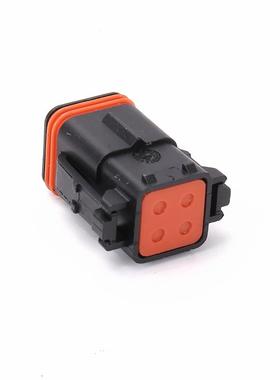 防水ITT132004-001壳连接器ITT型4孔防水接插件线束插头母端护