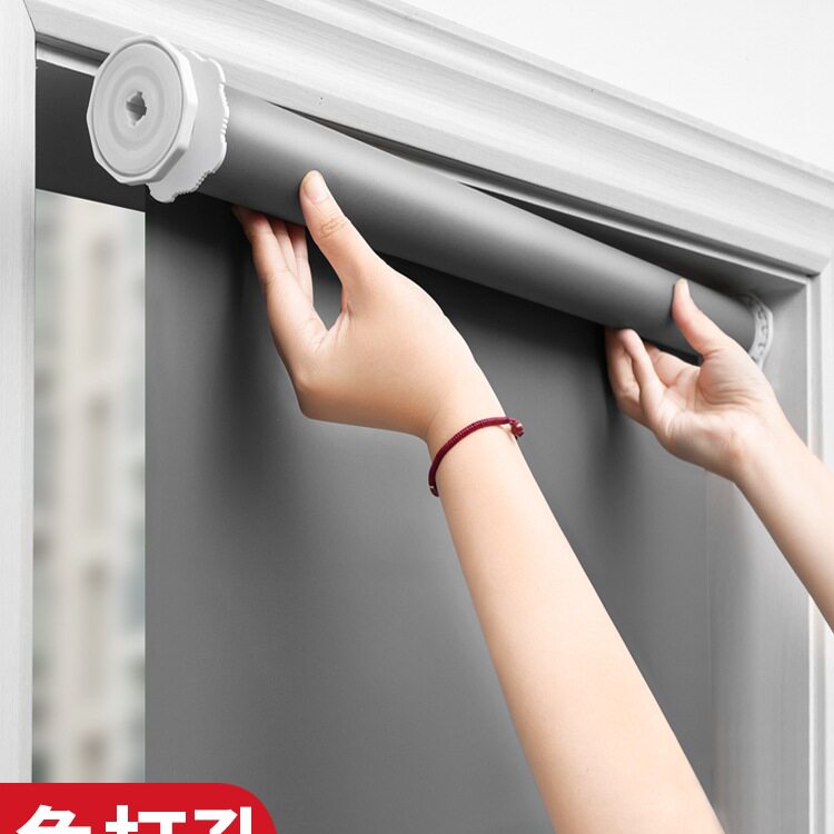 免打孔全遮光百叶帘卷拉式阳台