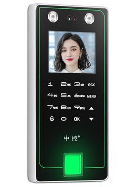 中控F7pro人脸指纹门禁考勤一体机/密码刷卡识别玻璃门电插磁力锁