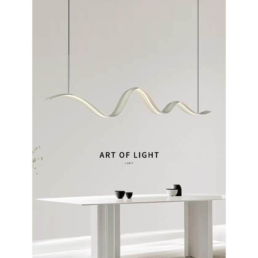 设计师餐厅吊灯简约现代一字长条餐桌吧台灯极简网红前台办公室灯,家装灯饰光源,智能吊灯,淘宝优惠券,粉丝福利购,淘宝优惠卷