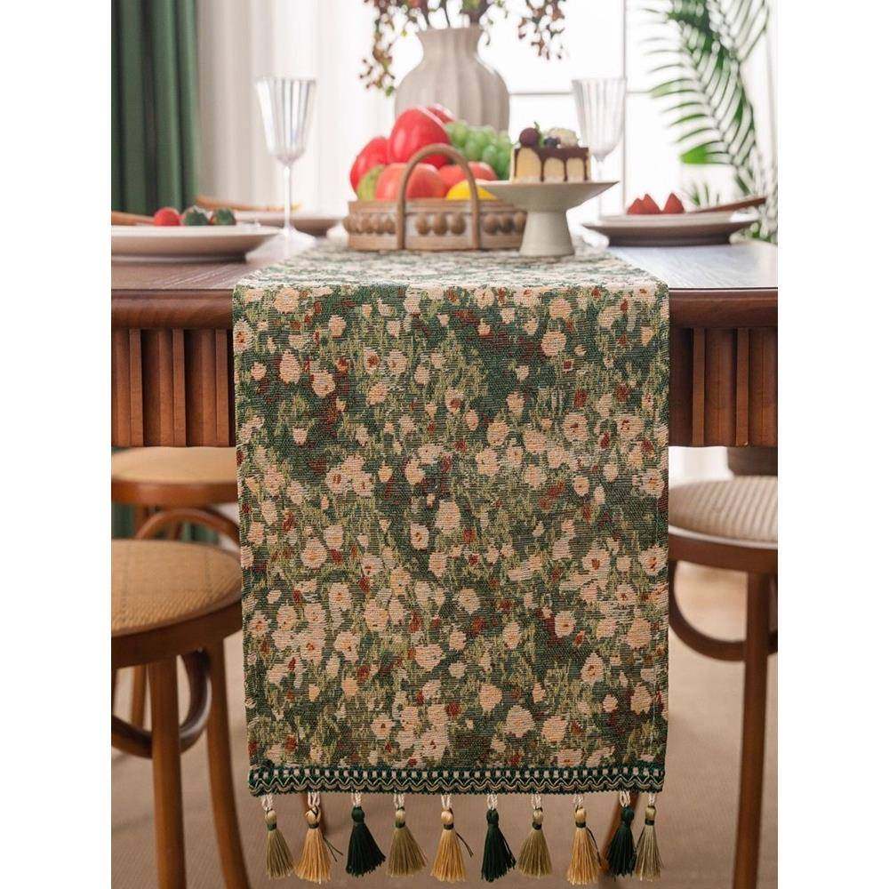 法式复古桌旗轻奢茶台桌布氛围布置长条布餐桌斗柜子盖布茶几,居家布艺,桌布,淘宝优惠券,粉丝福利购,淘宝优惠卷