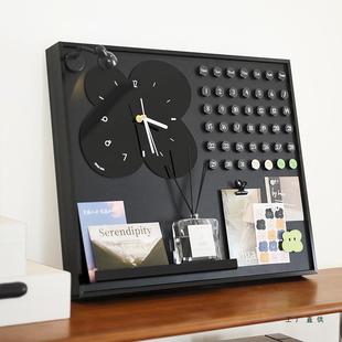 电表箱装饰画2025新款配电箱装饰画带钟表磁吸电箱遮挡盖板免打孔