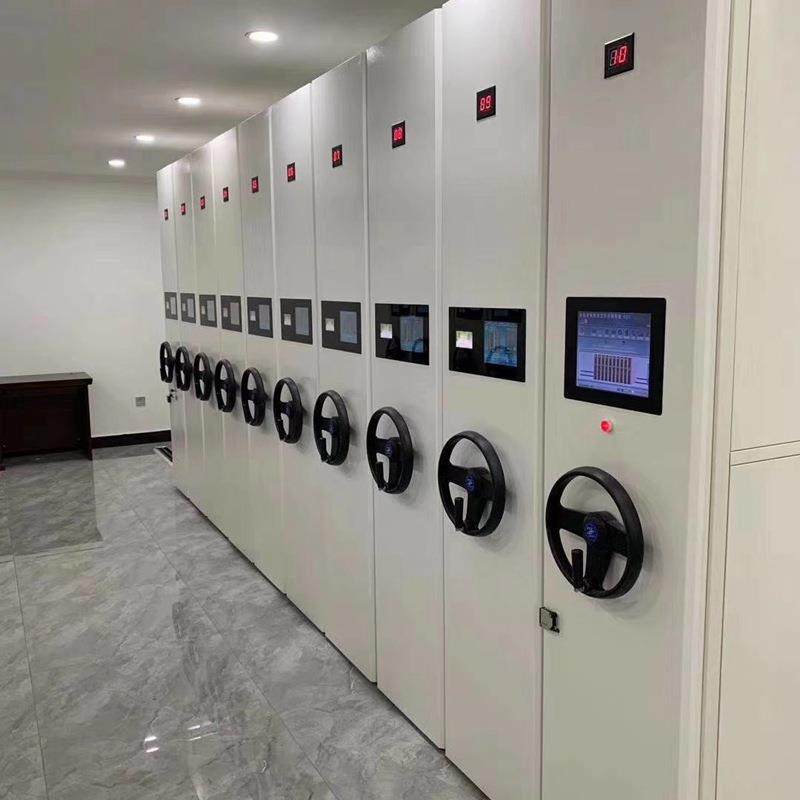 档案柜钢制密集架办公室移动智能资料档案架电动轨道密集柜储物柜