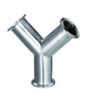 304不锈钢3A级长型夹式三通（TMP）卫生级冲压管件接头