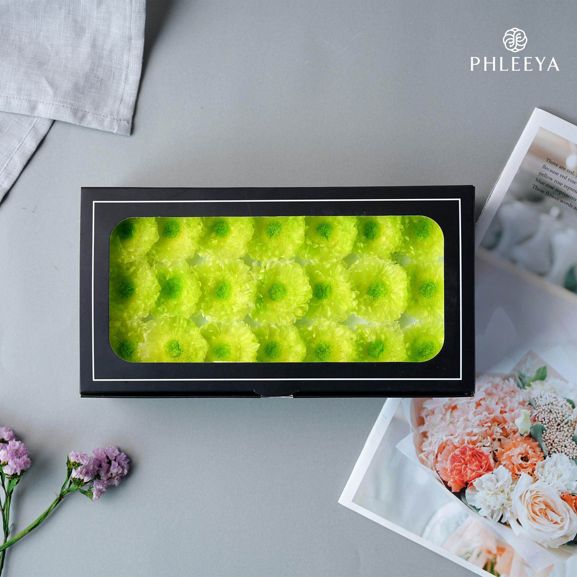 永生花 干花小菊花diy手工材料 高级感成品插花装饰 花束花瓶