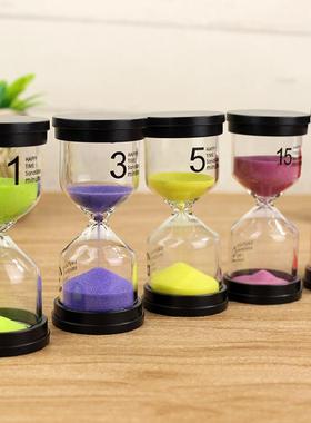直管5.10.15.30.60分钟创意装饰礼品儿童玩具防摔计时器沙漏摆件