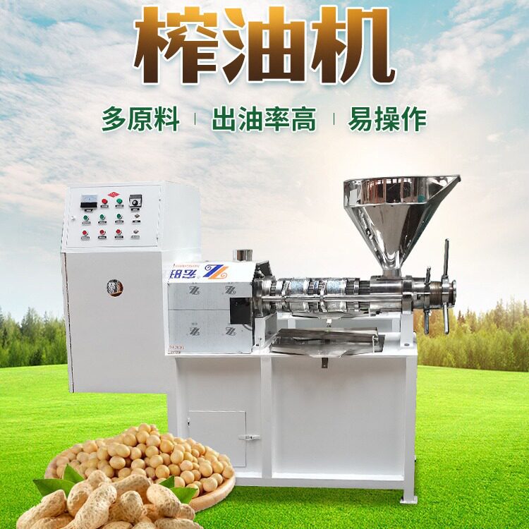 中大型冷热两用多功能榨油机商用全自动压油机大豆葵花籽榨油设备