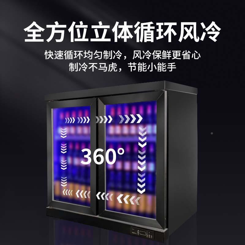 式啤酒柜冷藏保鲜399透明玻璃台台展示柜式冰箱入商用饮料柜嵌式