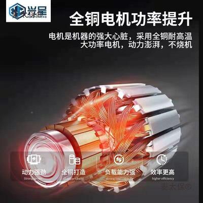 龙将电角磨机改装电锯564劈用柴伐锂木锯家链电麦太保