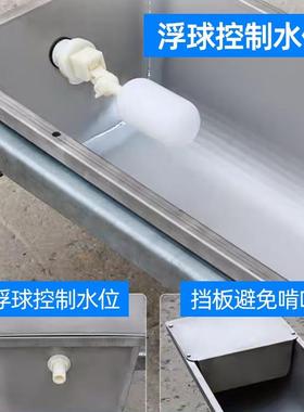 不锈钢恒水LEH牛羊槽饮水槽双层加槽热养殖场喝水自动上恒温饮水