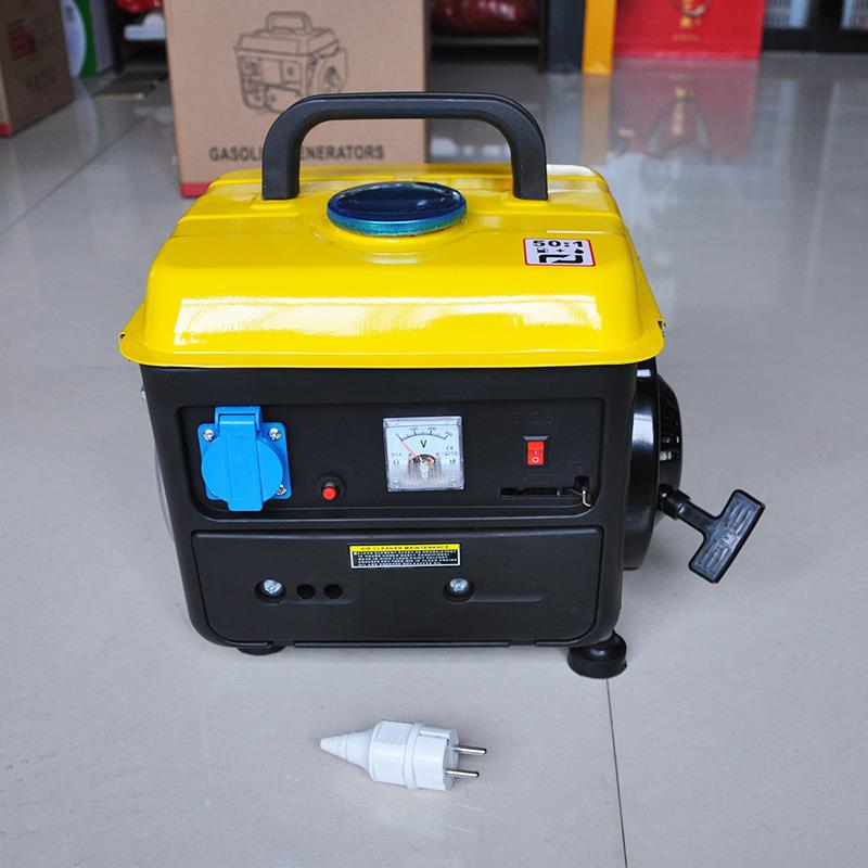 黄色220V家用2提20v欧规小型汽油发电手机微型户发电机外迷你手便