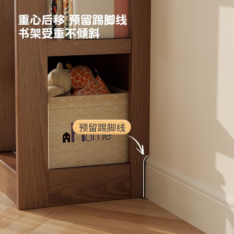实书木架儿落多地置物架书柜储物柜一体靠墙SJ026童层绘本架推新