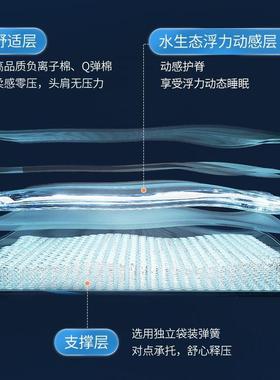新KVS型水床家用水生态动感恒温垫薄双人浮力护垫深度脊零压床好