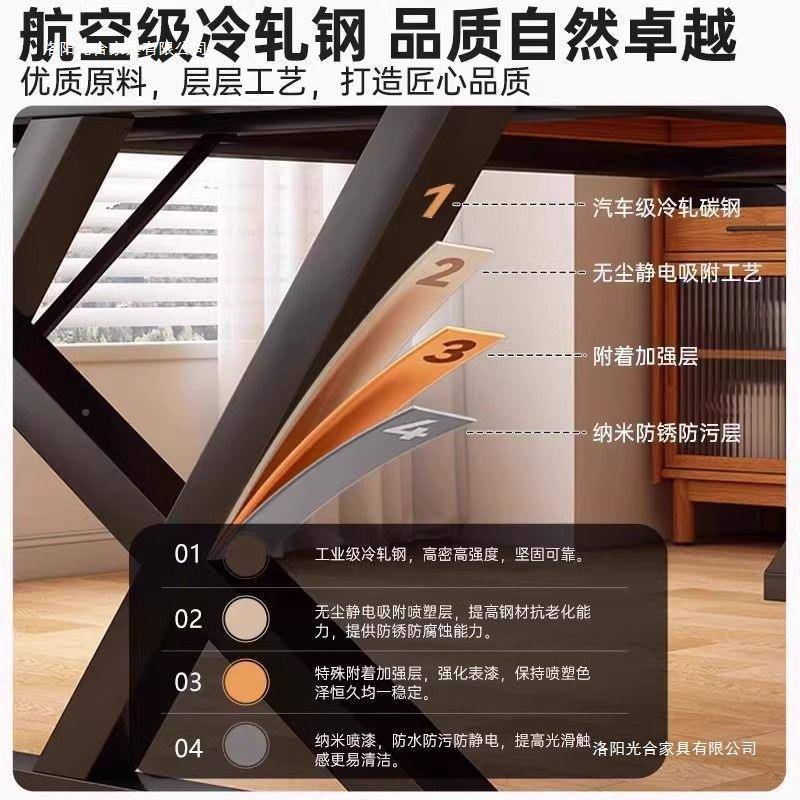 铁艺餐桌组饭桌方大板桌商用大桌子大气形餐桌桌椅长合简易餐饮桌