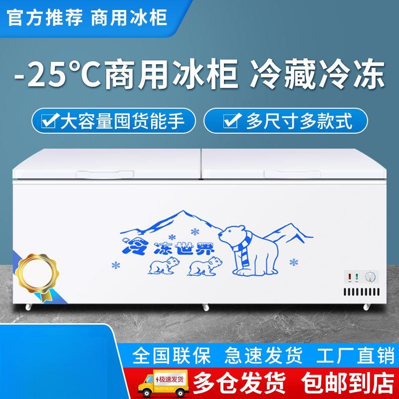 冰柜冷藏冷冻用冷链160大容商量铜管卧式能冷双冻柜单温温雪柜冰