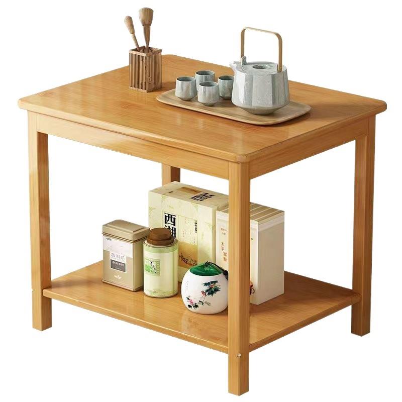 角沙边桌实木茶几方客发厅落小桌茶具小桌子家用茶水桌子迷LPA你