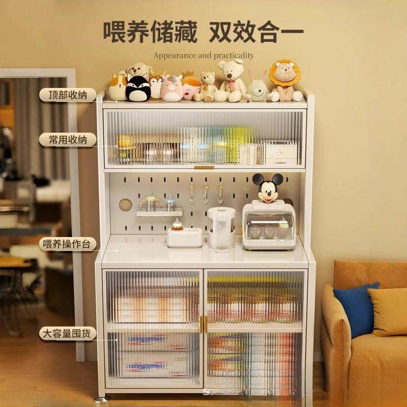 厨A88966房婴儿喂养台收纳柜置宝宝用品架落地多层容大量物整理储,收纳整理,书桌收纳置物架,淘宝优惠券,粉丝福利购,淘宝优惠卷