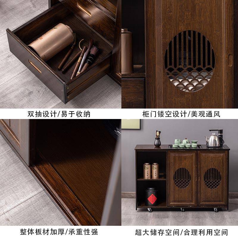 餐边烧水柜茶水柜茶办水台公室茶柜边DFMZ1024柜烧水壶一纯净水桶