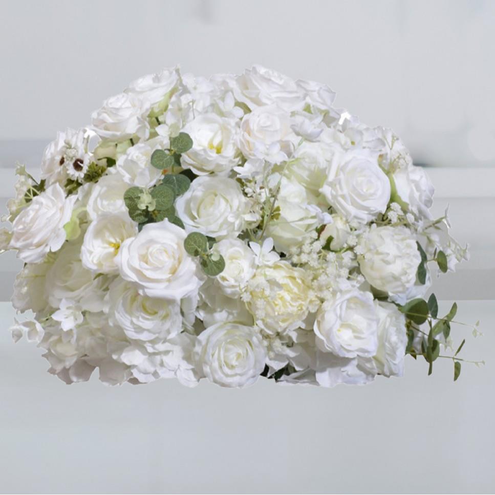 爆款真绣球玫瑰球婚礼YQL餐花桌摆放花求婚路橱窗展厅仿装饰引花
