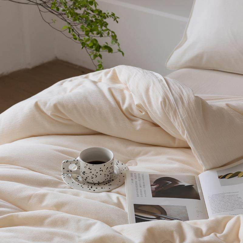 669民宿优选a类被婴级全棉40s纯棉大被豆软糯长母绒棉夏季薄款四