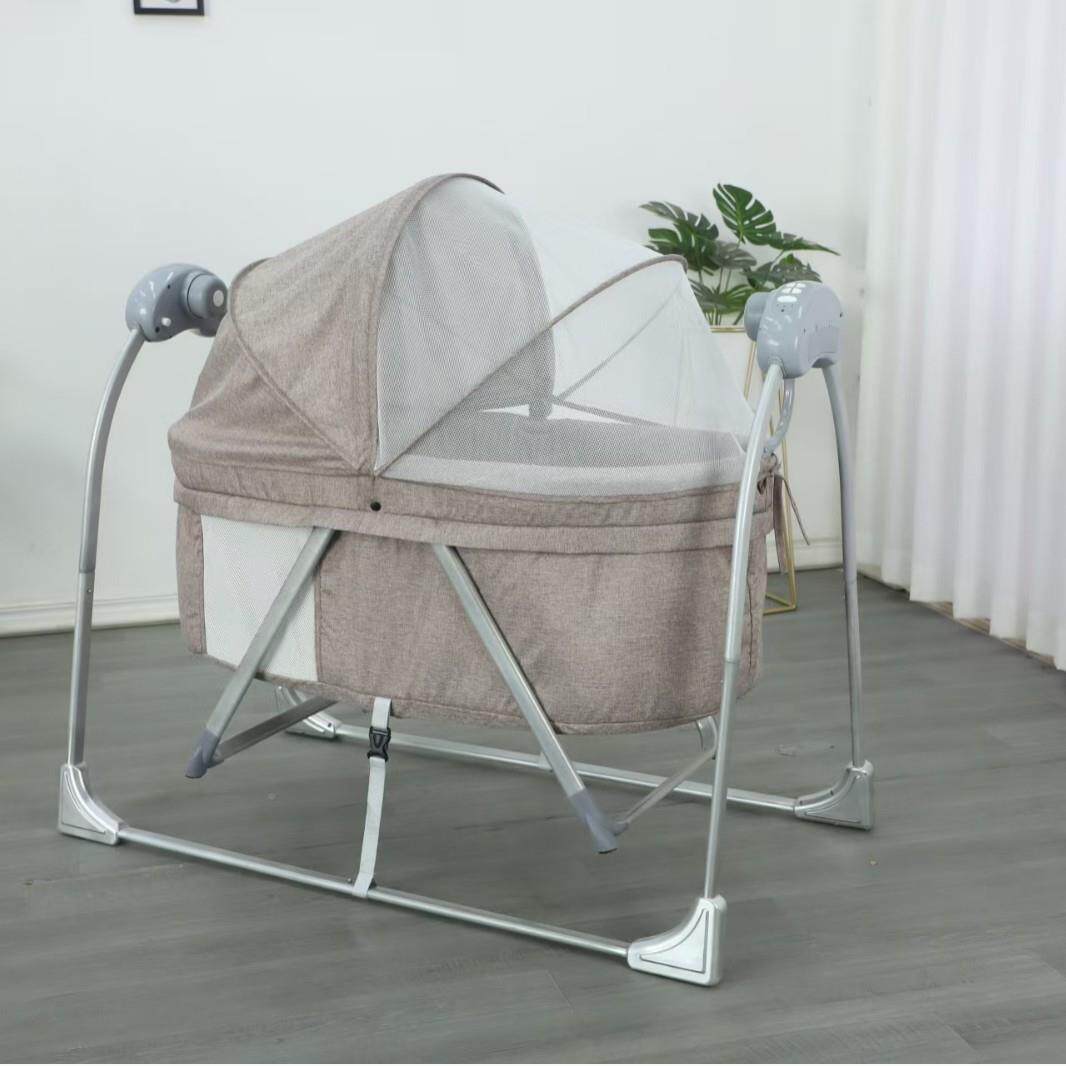 电动婴儿床生儿摇功床0-3男女安摇篮带931蚊帐多抚能摇椅宝宝睡新