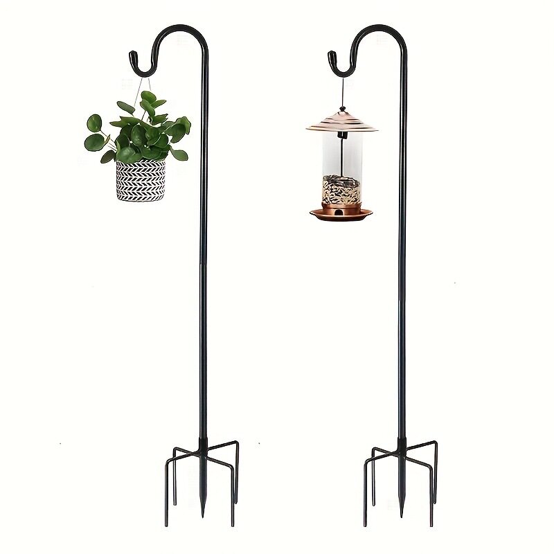 海外仓TEMU跨境Outdoor Shepherd Hook for Feeders Plant