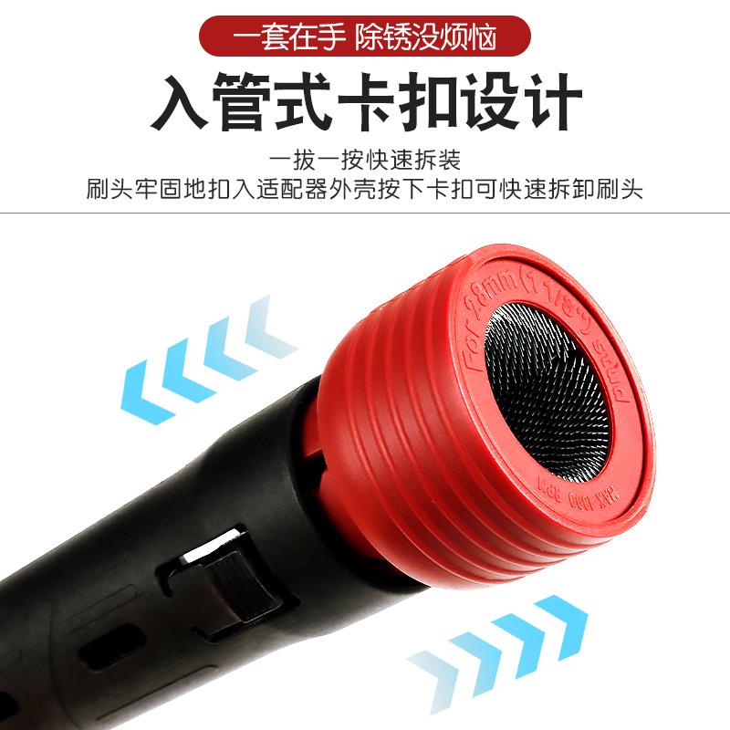 汽轮胎毂螺丝螺车栓除锈刷去清洗轮刷头翻新渍清洁钢丝圈打磨83工