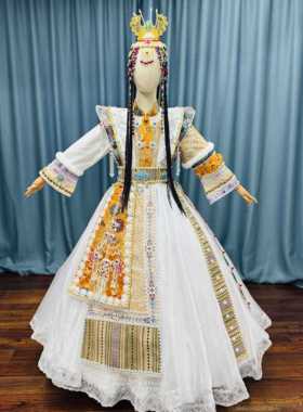 高档新款儿童演出藏族独唱表演长长的服哈雅鲁藏布江黄河拉玛卓服