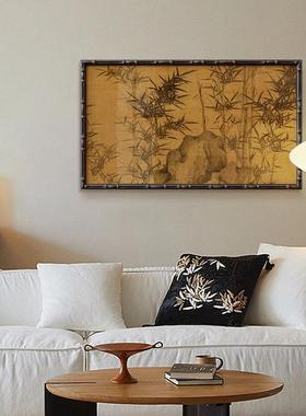 中古风14099玄古关柜上挂画法式中风餐国壁画复客厅竹子装饰厅画