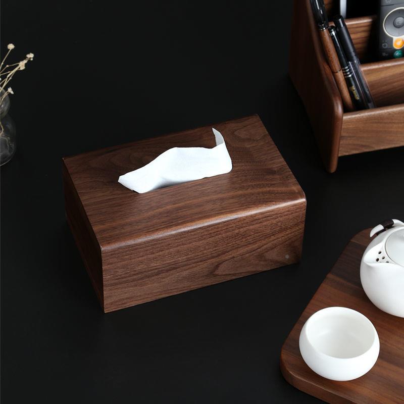 新面中式实纸巾盒茶几抽纸盒用桌客厅无品牌/办公室收纳餐巾纸木
