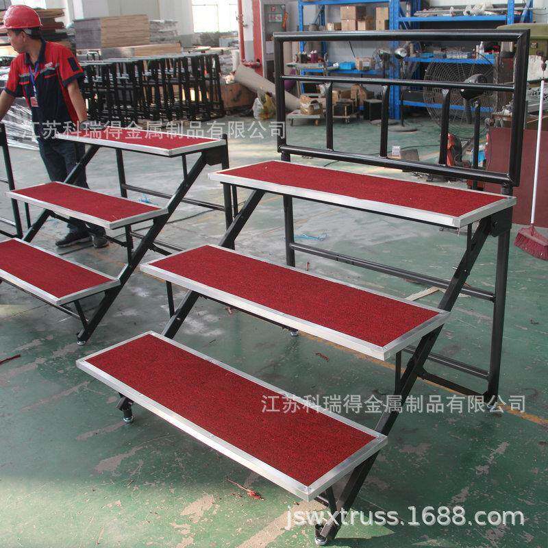 钢铁移动合唱台合影拍影照层折叠舞台架折三叠306a合架子shizhn