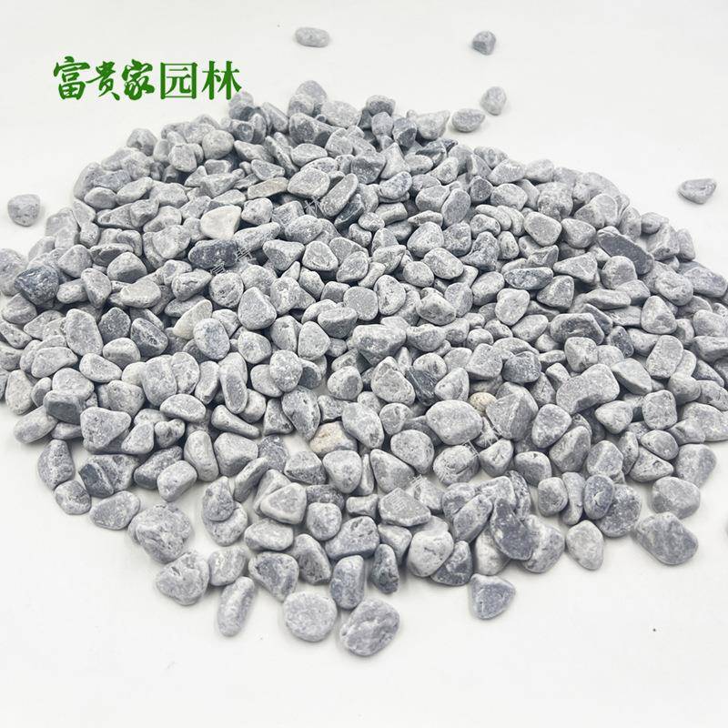 广州园黑林景观白色子鹅卵石石石工程铺路灰色色砾碎石458水洗石