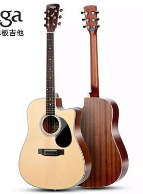 Sa木g萨伽吉他aSF600FSF600C民谣吉他初学者男生女生专用面单S700