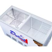 克斯冰达柜商用大量冷家藏冷冻双温冰箱容保鲜柜用推拉玻345璃门