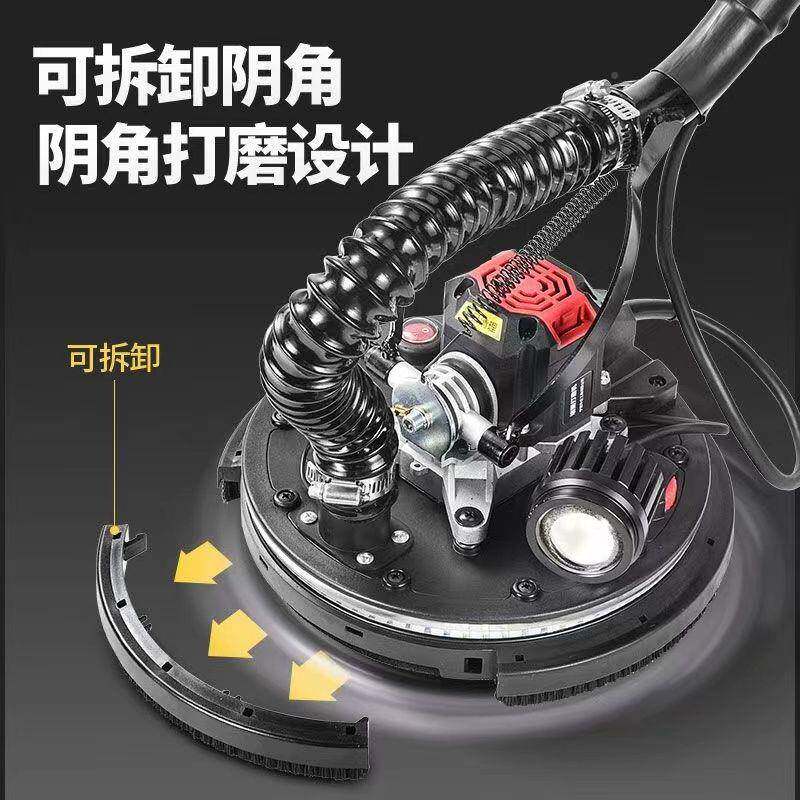 腻子机无刷自吸尘墙面砂纸机磨无ZEX尘光多功抛能打磨机其打他垒