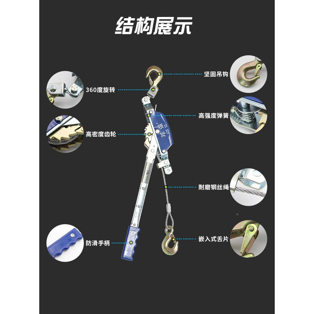 钢丝绳线电器邦多强功能力电工拉紧器NCN收紧紧器小型拉线棘轮紧