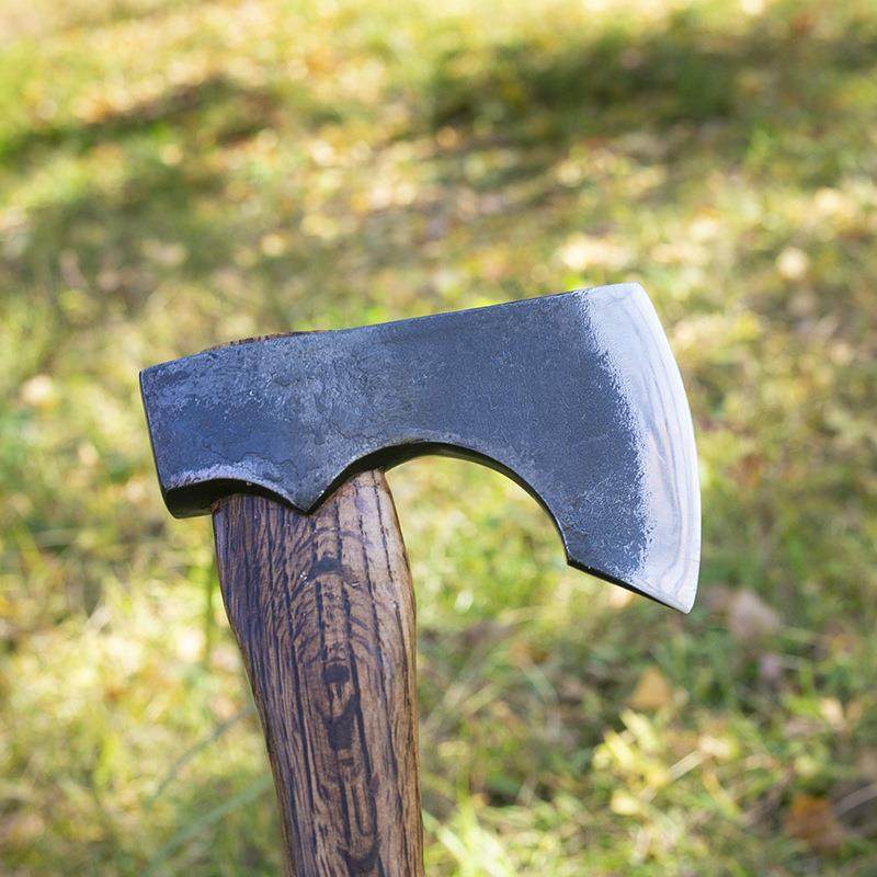 户外典经款尼曼子战斧露营锻劈柴砍树剁骨头斧青冈木户外野营270m