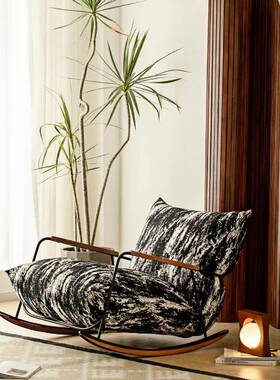 W7复1234摇摇椅躺椅成人单人客沙发椅阳台懒人沙发家用厅奢休闲古