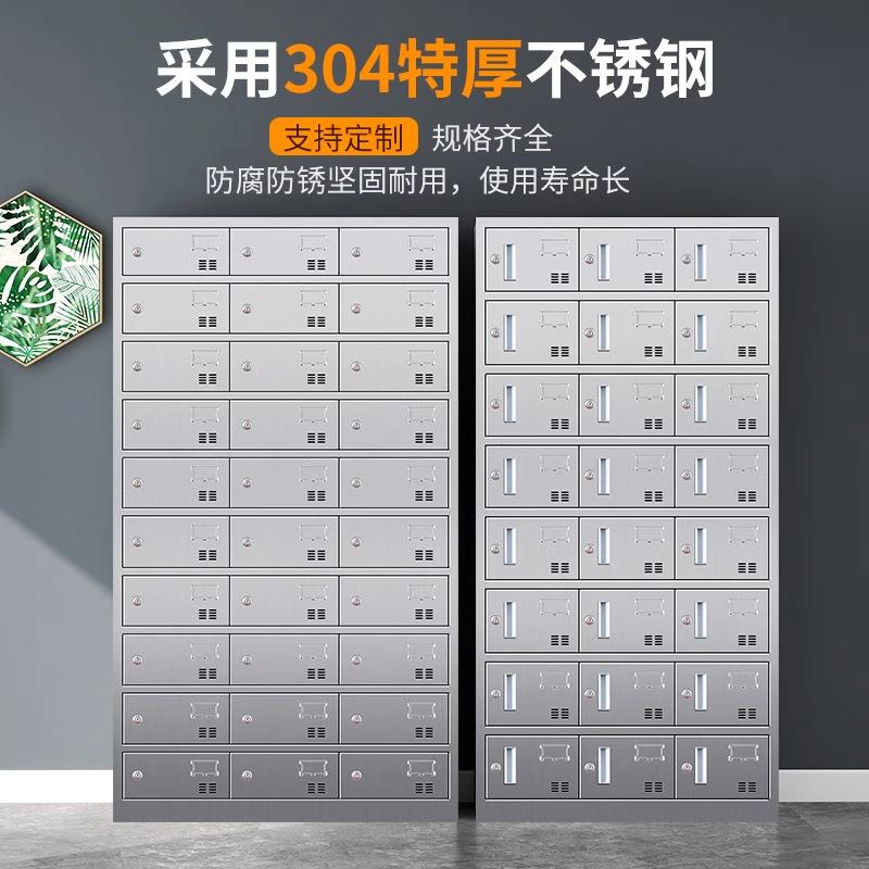 不锈钢9531碗柜学校食堂带门带锁餐柜员工餐厅碗具筷纳饭盒存收放