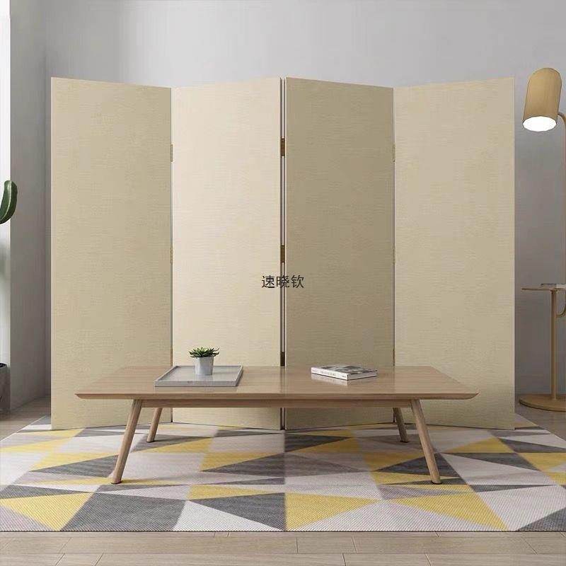 奶厅风屏风隔断客厅餐卧室家查看详情用入油户玄遮挡可折关叠移动