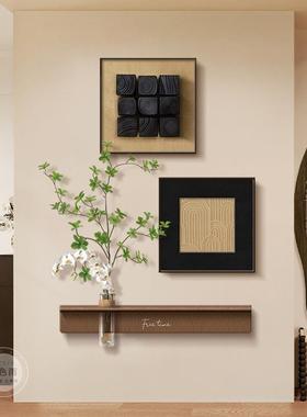 法式中古入SSY-631体户玄关装饰画立置水道培绿植走廊过挂画可物