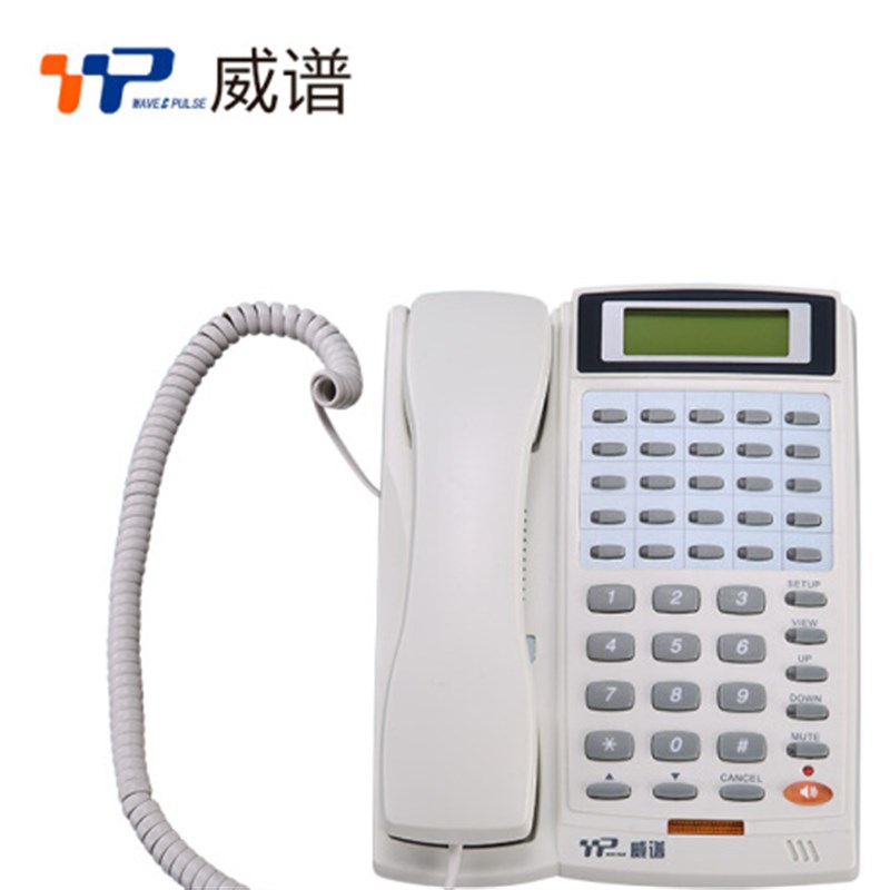 威谱SDT-244CE-3型 20键中文数字话机适用F D DX B2专用话机 前台