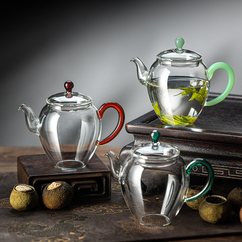 茶壶泡茶家用单壶一人小煮茶壶玻璃耐高温绿茶手抓急须壶茶水分离,餐饮具,茶壶,淘宝优惠券,粉丝福利购,淘宝优惠卷