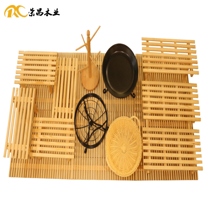 烘焙店套装中岛柜摆件陈列道具面包店装饰搭配展示架糕点实木软装