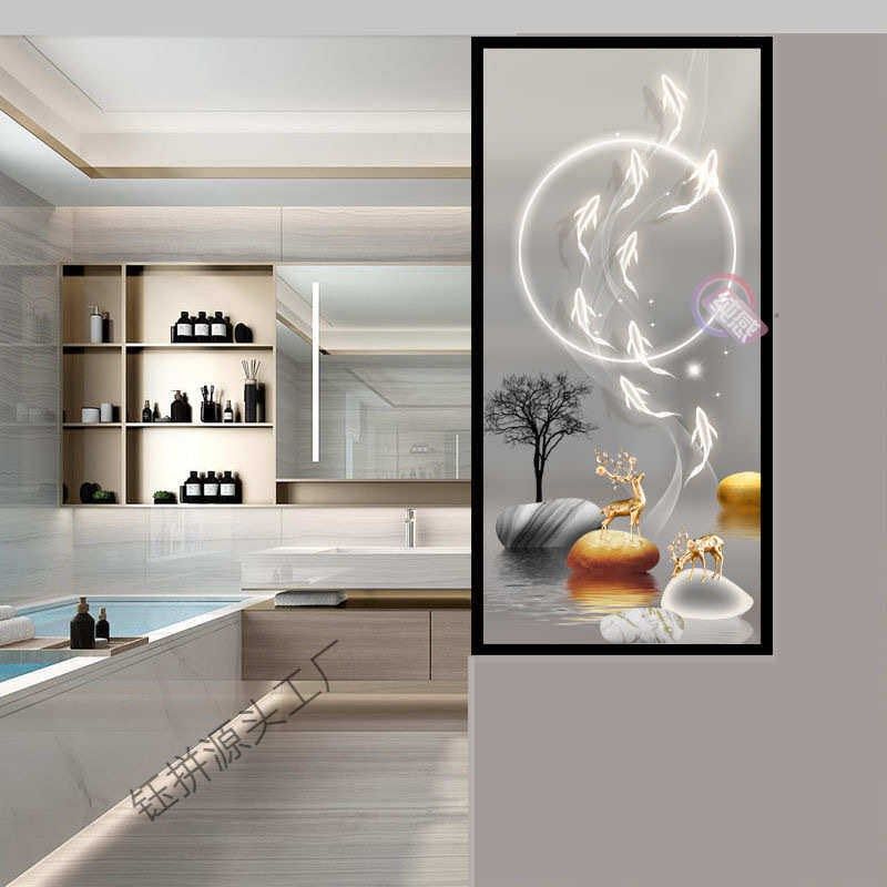 餐厅卫生间干湿分离防水半墙隔断屏风家庭入户对门洗手台玄关过道,住宅家具,庭院屏风,淘宝优惠券,粉丝福利购,淘宝优惠卷