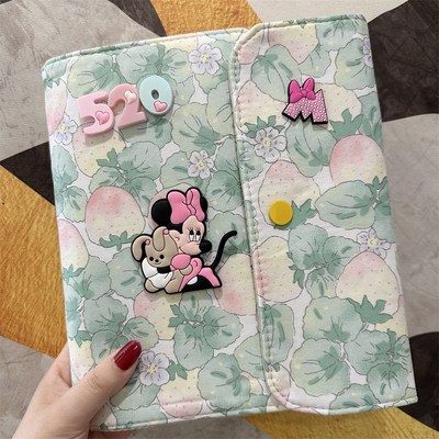 可爱孕妈产检收纳册新款孕检a4a5报告单便携资料册折叠活页记录册