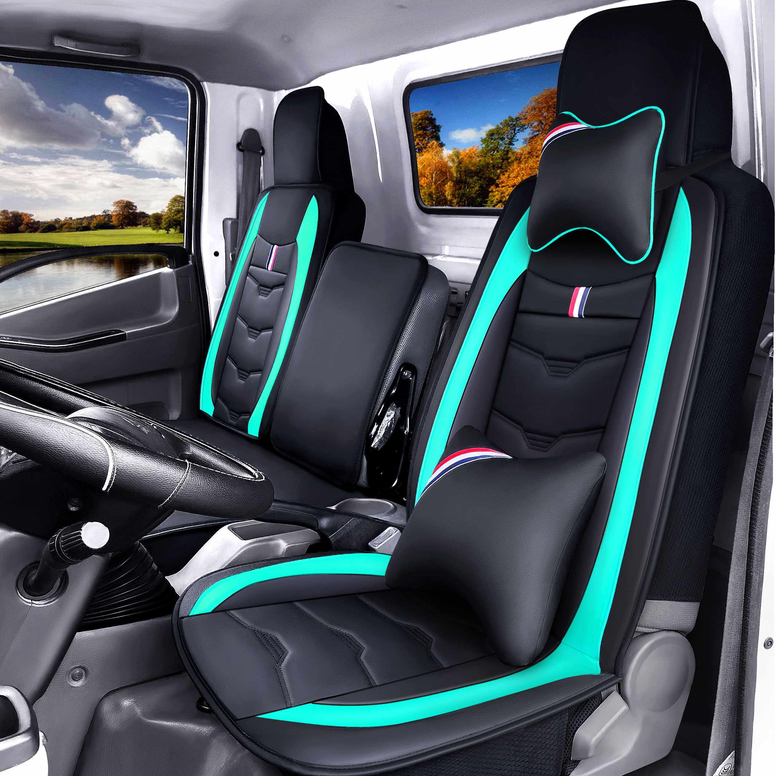 福田奥铃捷运CTS TX CTX速运欧马可S1S3S5货车座椅套四季通用坐垫